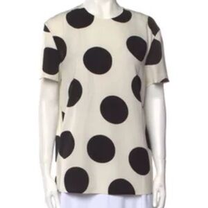 SOLD. Valentino
Silk Polka Dot Print Blouse XS/2